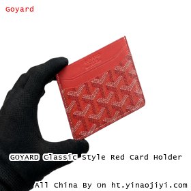 GOYARD Classic Style Red Card Holder