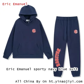 Eric Emanuel sporty navy blue suit