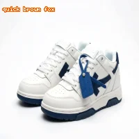 Off-White casual style white and blue sports shoes