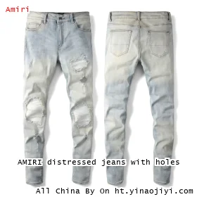 AMIRI distressed jeans with holes
