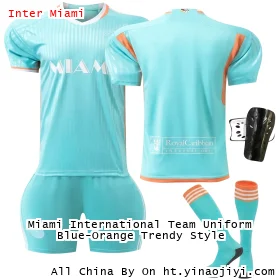 Miami International Team Uniform Blue-Orange Trendy Style