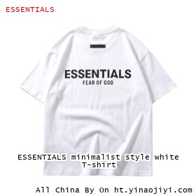 ESSENTIALS minimalist style white T-shirt
