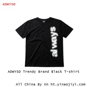 ADWYSD Trendy Brand Black T-shirt