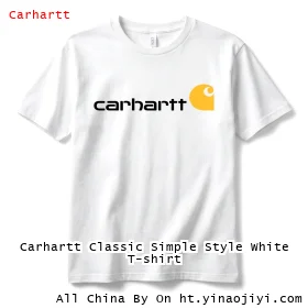 Carhartt Classic Simple Style White T-shirt