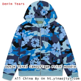 DENIM TEARS Camouflage Print Hoodie