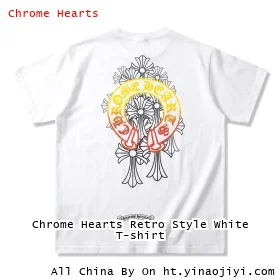Chrome Hearts Retro Style White T-shirt