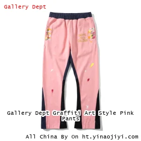 Gallery Dept Graffiti Art Style Pink Pants