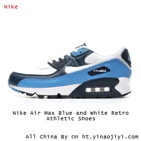 Nike Air Max Blue and White Retro Athletic Shoes