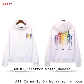 AMIRI Splatter White Hoodie