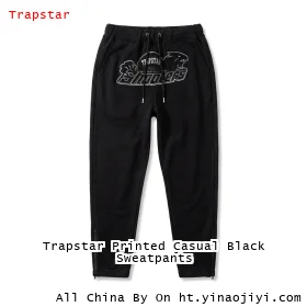 Trapstar Printed Casual Black Sweatpants