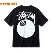 Stussy billiards-style black T-shirt