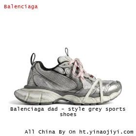 Balenciaga dad - style grey sports shoes