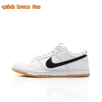 Nike Dunk simple black and white sports shoes