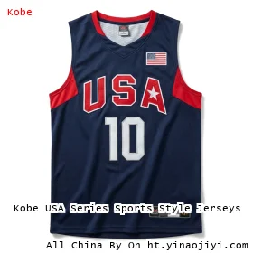 Kobe USA Series Sports Style Jerseys
