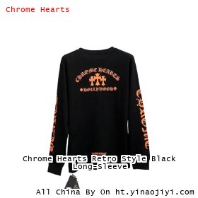 Chrome Hearts Retro Style Black Long-Sleeve