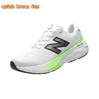 New Balance Fresh Foam Trendy White and Green Athletic Shoes