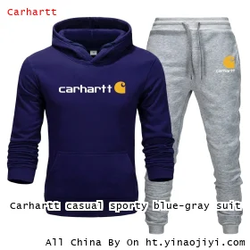 Carhartt casual sporty blue-gray suit