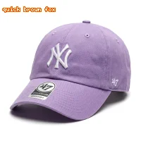 MLB Yankees minimalist style light purple cap