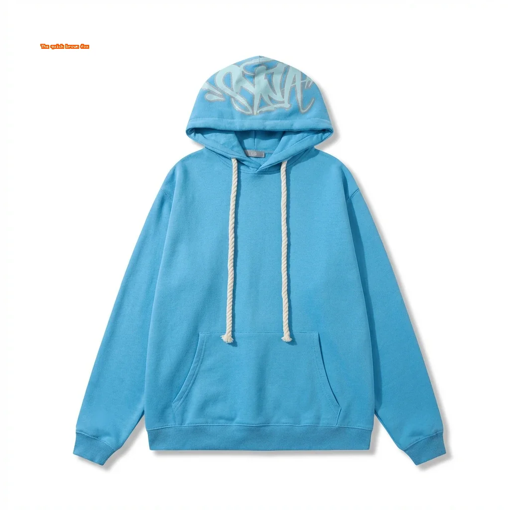 SynaWorld Graffiti-style Blue Hoodie