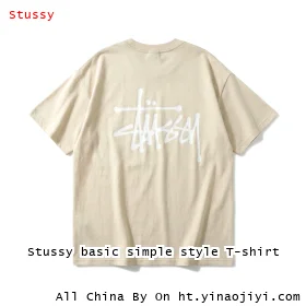Stussy basic simple style T-shirt