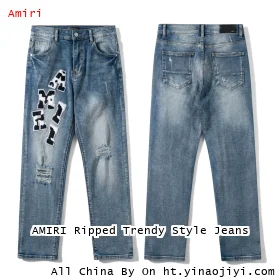 AMIRI Ripped Trendy Style Jeans