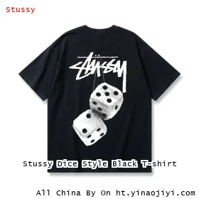 Stussy Dice Style Black T-shirt