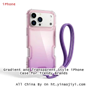 Gradient and Transparent Style iPhone Case for Trendy Brands