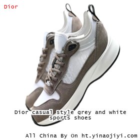 Dior casual style grey and white sports shoes