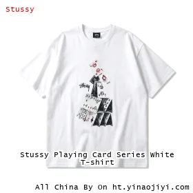 Stussy Playing Card Series White T-shirt