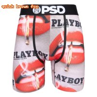 Men's underwear with PSD red lip print