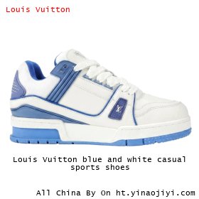 Louis Vuitton blue and white casual sports shoes