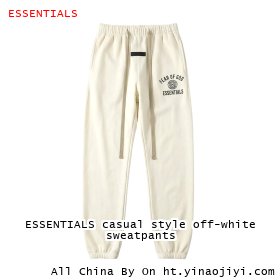 ESSENTIALS casual style off-white sweatpants