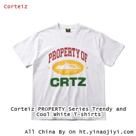 Corteiz PROPERTY Series Trendy and Cool White T-shirts