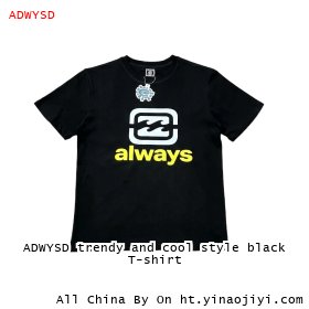 ADWYSD trendy and cool style black T-shirt