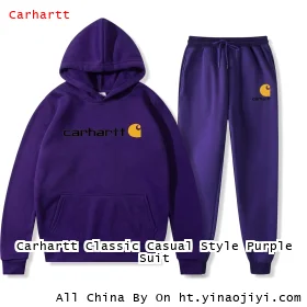 Carhartt Classic Casual Style Purple Suit