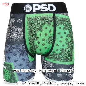 PSD Paisley Patchwork Shorts