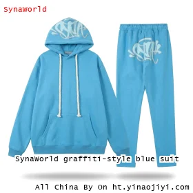SynaWorld graffiti-style blue suit
