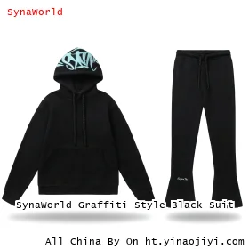 SynaWorld Graffiti Style Black Suit