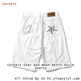 Corteiz Star and Moon Retro Style Shorts
