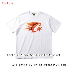 Corteiz Flame Wind White T-shirt