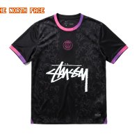 Stussy Paris Co-branded Style Black T-shirt