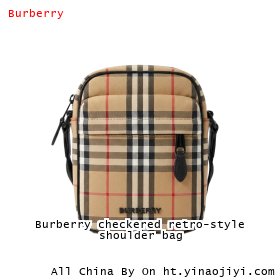 Burberry checkered retro-style shoulder bag