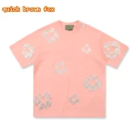 DENIM TEARS Pink Trendy Short-sleeve