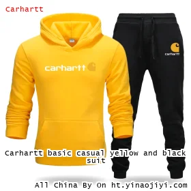 Carhartt basic casual yellow and black suit