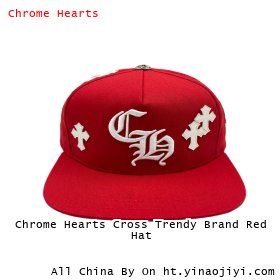 Chrome Hearts Cross Trendy Brand Red Hat
