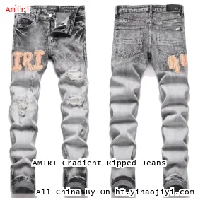 AMIRI Gradient Ripped Jeans