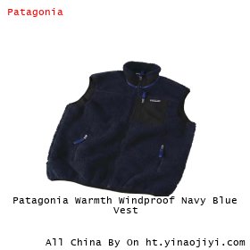 Patagonia Warmth Windproof Navy Blue Vest