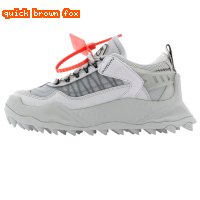 Off-White functional style gray sports shoes
