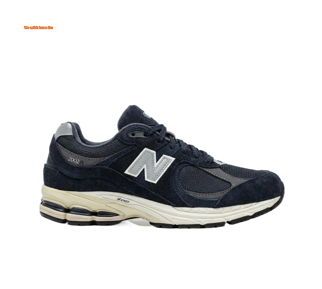 New Balance 2002R Retro Black and Grey Athletic Shoes