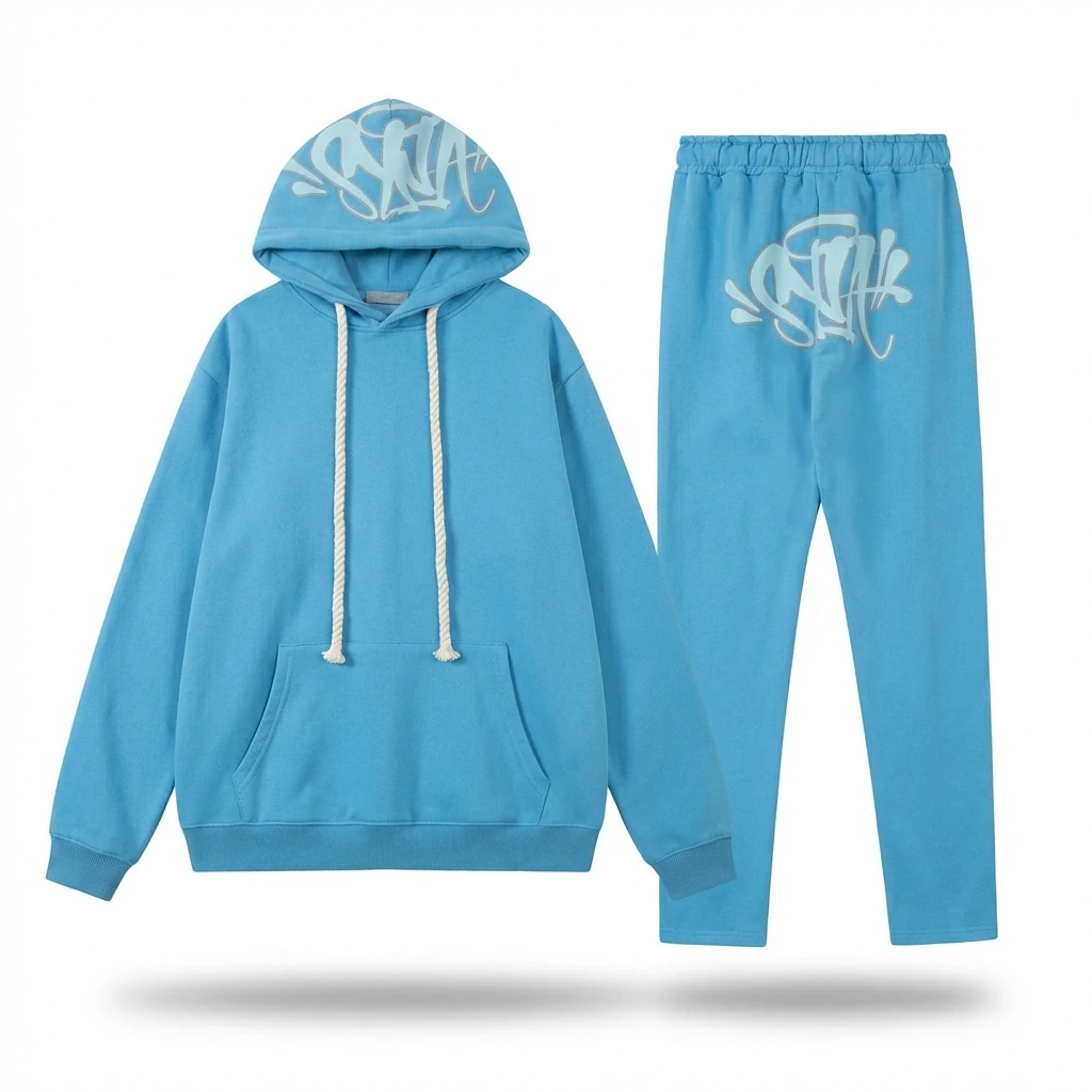 SynaWorld graffiti-style blue suit